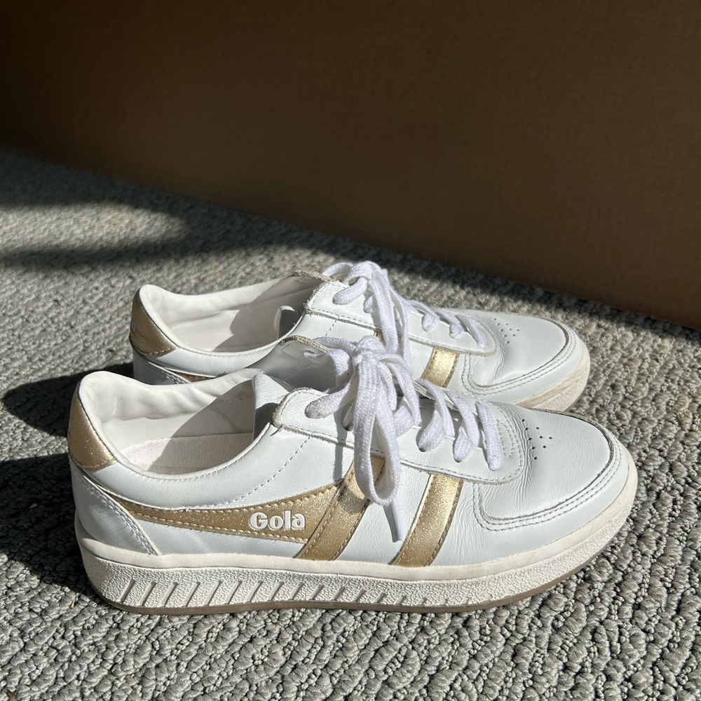 Gola White Sneakers Retro Low-Top Design